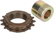 16T Single Speed FreewheelIron Flywheel 16T Freewheel,Installation Flywheel Adapter Kit for Electric Tricycles Motorcycles Karts