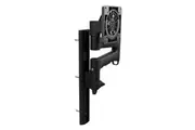 Atdec AWMS-46W35 Single 460mm Monitor Arm + 350mm Wall Channel / 12kg (26.5lb) Flat Screens, 10kg (22lb) Curved and All-in-One Devices, Black