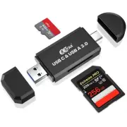 USB 3.0 SD and USB C Flash Memory Card Reader, Camera SD Card Adapter Convert...