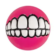 Rogz Grinz Ball Dog Toy Pink