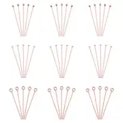 300pcs Rose Gold Brass Flat Head Pins Ball Head Pins DIY Beading Jewelry Making