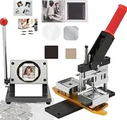DIY 2x2 Inch Square Magnet Maker Kit – Create Custom Photo Fridge Magnets, Includes Press Machine, Paper Cutter,100/1000 Sets Consumables for Crafts, Gifts, Business Cardboard+Magnets 1000sets