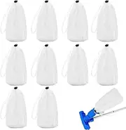 Pool Vacuum Mesh Filter Bags, Fine Mesh with Locking Cord, Pool Cleaning Accessories, Easy to Install and Remove, Effectively Traps Dirt, 29x14x1cm, Ideal for Cleaning