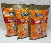 HotHands Hand Warmers 3 Packages 30 Pair 60 pieces Value Pack 10 Hours Packable