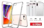 iPhone X 8 7/6 Plus Crystal Clear Slim Soft Gel Case Cover for Apple