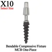 10x Bendable Compressive Fixture MCB One-Piece Dental Titanium Immediate Load