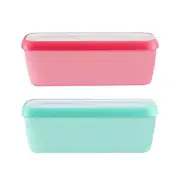 Reliable Ice Cream Storage Box Rectangular Reusable Yogurt Containers for Home