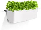 Self Watering Planter Box - 23.6", White - UV Stable, Scalable Mini Balustrade M