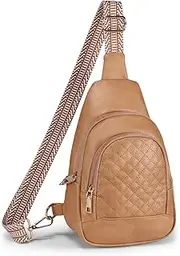 [BIAVOI] Crossbody Bags for Women Anti Theft Small Sling Bag with Zipper Lock Vegan Leather RFID Fanny Pack for Travel