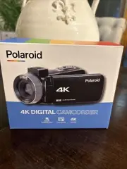 Polaroid 4K Digital Camcorder + Camera, 18x Digital Zoom, ID995 Touch Screen NEW