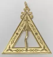 New Scottish Rite 14th Degree Tyler Jewel in Gold Tone