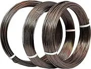 KaKUrI Bonsai Wire Aluminum (1mm, 1.5mm, 2mm) Set Large Rolll, Professional Japanese Training Wire for Bonsai Tree, Made in Japan, Brown