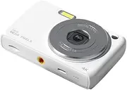 4K Digital Camera Digital Video Camera 50MP P 2.88 Inch Screen 16X Digital AF Auto Focus Anti-Shake Built-in Flash Battery Beauty Filters Birthday Festival White