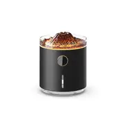 Volcanic Atmosphere Light Jellyfish Spray Digital Display Two-color Flame Aroma Diffuser Desktop Smoke Ring Humidifier