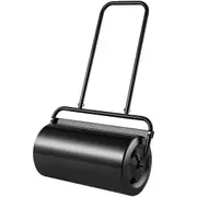Lawn Roller, 13 Gallon 24Inch Sand/Water Filled Yard Roller, Steel Sod Roller with Easy-turn Plug and U-Shaped Ergonomic Handle for Convenient Push and Pull, for Lawn, Garden, Farm, Park,