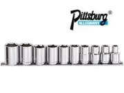 11PC. 1/2" DRIVE SOCKET SET -PITTSBURG ITEM NO. 7707863(FT)