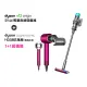 【dyson 戴森】V12 Fluffy Origin SV44 輕量無線吸塵器(銀灰色)+ HD08 全新版吹風機(全桃紅色)(超值組)