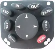 Magellan Meridian Yellow Handheld GPS Replacement Keypad Buttons -BLACK - NEW
