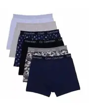 Calvin Klein Boys' Cotton Stretch Boxer Brief Underwear 6-pack Size L