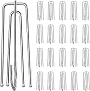 40Pcs Curtain Pleat Hooks for Drapes, Drapery Pins Drapery Hooks for Pleated Drapes, Stainless Steel Pinch Pleat Curtain Hooks Curtain Hangers (40)