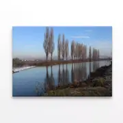 Water Surrounded By Trees Print 100% Australian Made 75 x 50cm (Stretched)