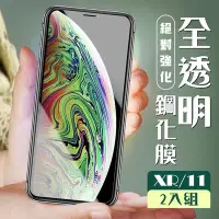 在飛比找Yahoo奇摩購物中心優惠-IPhone11 XR 3D非全滿版覆蓋透明鋼化玻璃疏油鋼化