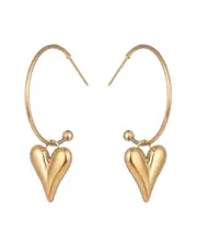Eye Candy LA Luxe Collection Jasmine Heart Earrings