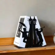 Book Ends for Shelves Book Rack Book Holder for Entryway Library Bookshelf
