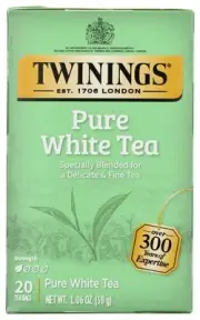 Twining Tea White Pure 20 ct Immune Support 0.19 Pound Grocery Tea