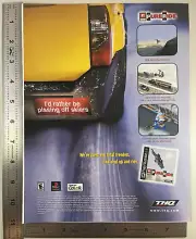 2000 MTV Sports Pure Ride Ad Playstation PS1 Video Game THQ Snowboard Rails 360