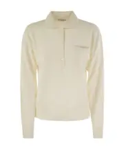 Peserico Chain-Link Detailed Drop Shoulder Jumper 44,40 Nude