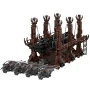 Medieval Siege Ram Movie Scene Battering Ram Model 2486 Pieces MOC Build