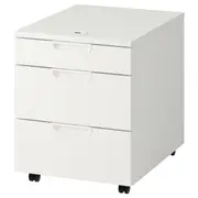 GALANT Drawer unit on castors, white, 45x55 cm