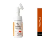 Fixderma 2% Vitamin C Face Wash, Foaming Face Cleanser With Brush (100ml)