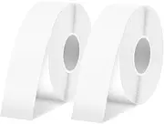 SUPVAN KATASYMBOL E10 Continuous Label Tape Waterproof, Clear Printing, Multipurpose Thermal Label Paper for File Folder, Organization, 15 mm x 6 m, Black on White, 2 Packs