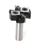 "12mm 1/2 Inch Shank CNC Spoilboard Surfacing Router Bit 1-1/2"" / 38.1mm Cutting Diameter Milling Cutter with Cemented Ca"