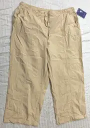 NWT LAURA SCOTT WOMENS COTTON CAPRIS PANTS SIZE XL