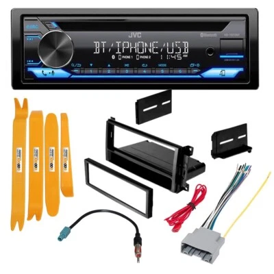 JVC CD Receiver AM/FM Radio Single DIN Car Stereo for 2007-2017 Jeep Wrangler