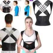 3XL Women Men Brace Belt Low Back Support Shoulder Adjustable Posture Corrector