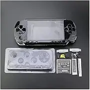 Gametown New Replacement PSP 1000 Full Housing Shell Cover with Buttons Screws Set -Black.