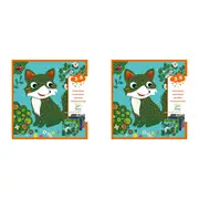 2x Djeco Country Creatures Scratch Cards w/ Stylus Kids/Children Activity 3y+