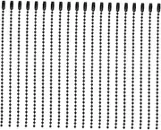 [Angoily] 100Pcs Round Ball Bead Chains Durable Doll Hanging Chains for DIY Jewelry Clothing Accessories and Decorative Tags Rustproof Metal Connector Chains Black