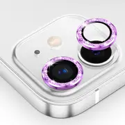 ZUSLAB iPhone 11 Pro Camera Lens Protector, 9H Tempered Glass Camera Cover Screen Protector Metal Individual Ring for Apple - Sparkling Purple