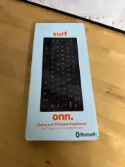 ONN. Compact Wireless Keyboard Bluetooth PC Mac iOS Android Compatible