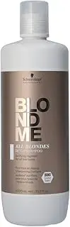 BlondMe All Blondes Detox Shampoo – Clarifying Cleanse for Color Treated and Natural Blonde Hair – Hydrating Treatment for Dirt, Oil, Product Buildup – All Hair Types, 1000 ml