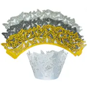 Cupcake Wrappers x 12 Butterfly Wedding Party Cup Cases Liners Papers Wraps