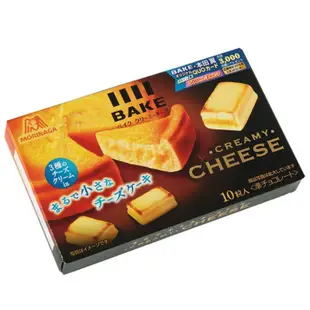 食間小鋪台灣出貨👍包郵 日本進口 零食 森永BAKE烘烤半熟芝士小方塊巧克力 38g 盒裝