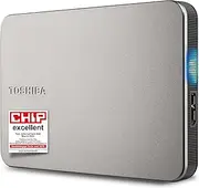Toshiba Canvio Flex 1TB – Portable 2.5’’ External Hard Drive (HDD) for Mac, Windows PC, Smartphone and Tablet Use, Compatible with Most USB-C and USB-A Devices, Warm Silver (HDTX210ESCAA)