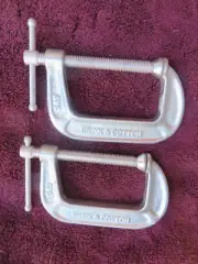 2 New Brinks and Cotton 3 inch C Clamps 143