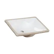 Dara Undermount Basin White 52 x 38cm with Overflow